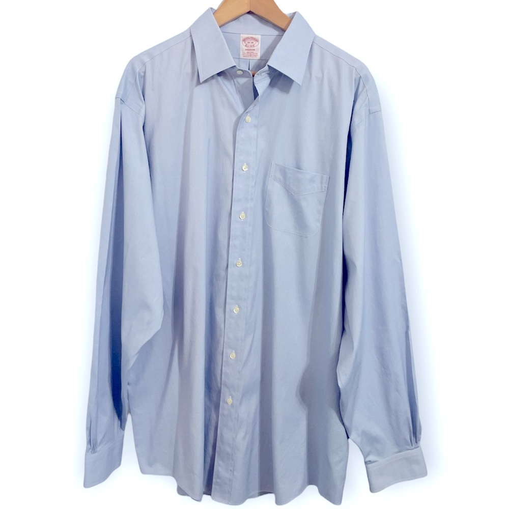 Brooks Brothers Madison button down supima cotton/spandex blend.  Non iron